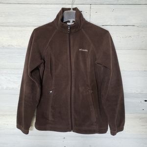 Columbia Full Zip Fleece Jacket Brown